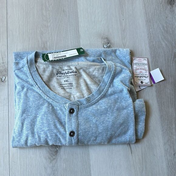 Flag‎ & Anthem Hollis long sleeve HENLEY Blue XXL Stitch Fix Nwt - Picture 2 of 4
